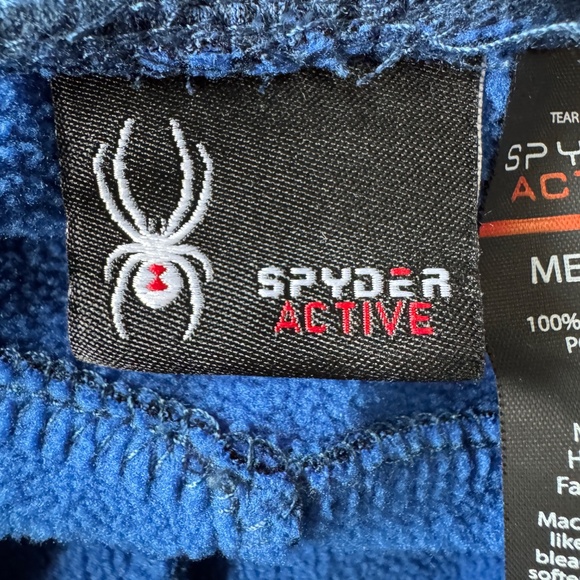 Spyder Active Men's Elastic Waist Fleece Jogger Sweatpants Blue‎ Medium Athletic - Picture 2 of 14